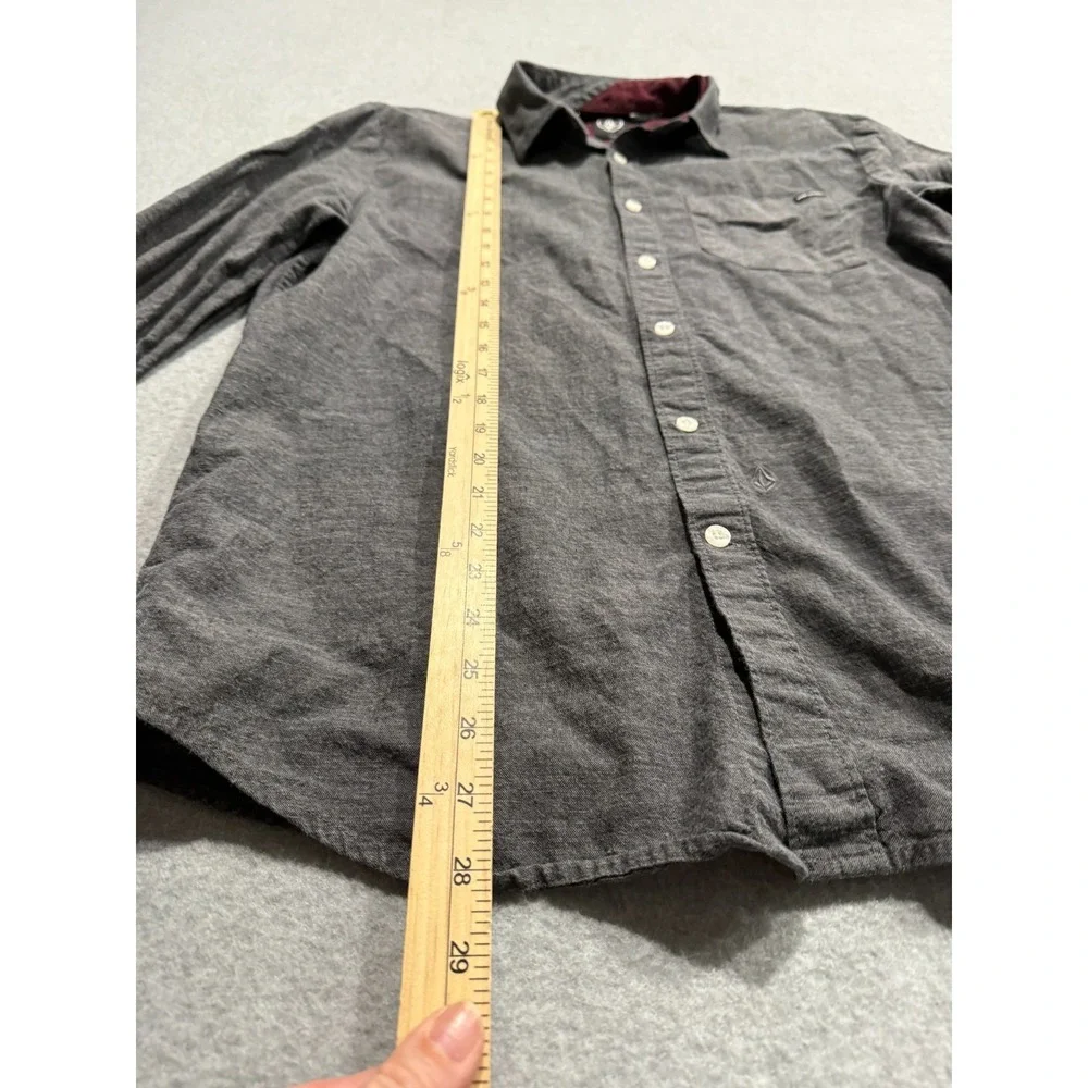 Volcom | Mens Dark Gray Casual Button Down Shirt - L - Picture 10 of 10